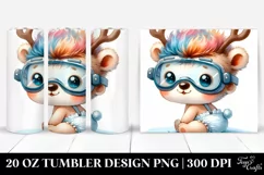 Expressive Bear with Crazy Haircut, Transparent PNG Product Image 1