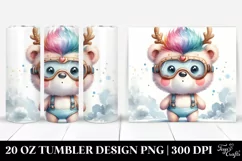Expressive Bear with Crazy Haircut, Transparent PNG Product Image 1