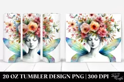 Fairy Floral Wreath Tumbler Product Image 1