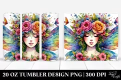 Fairy Floral Wreath Tumbler Product Image 1