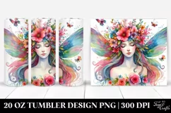 Fairy Floral Wreath Tumbler Product Image 1