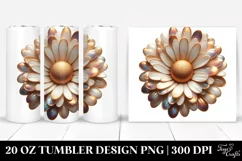 Glossy Daisy Watercolor | 20 Oz Tumbler Product Image 1