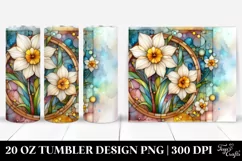 Wooden Stained Narcissus Frame 20 Oz Tumbler Product Image 1