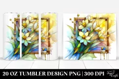 Wooden Stained Narcissus Frame 20 Oz Tumbler Product Image 1