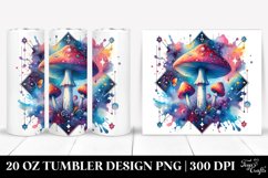 Vibrant Magical Mushroom Tarot Clipart Product Image 1