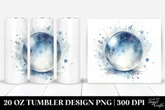 Washed Watercolor Crystal Ball | 20 oz Tumbler Product Image 1