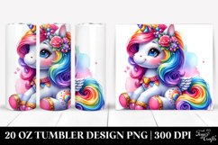 Cute Baby Unicorn 20 oz Tumbler Product Image 1