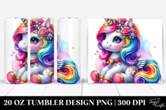 Cute Baby Unicorn 20 oz Tumbler Product Image 1