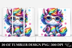 Cute Baby Unicorn 20 oz Tumbler Product Image 1