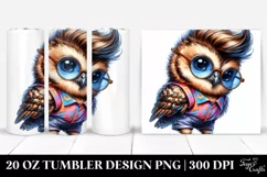 Funny Baby Owl | 20 oz Tumbler Product Image 1