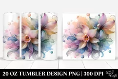 Orchid Flower Summer 20 Oz Tumbler Product Image 1