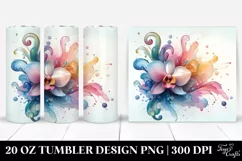 Orchid Flower Summer 20 Oz Tumbler Product Image 1