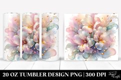 Glossy Sweet Pea Tumbler Design | 20 oz Tumbler Product Image 1