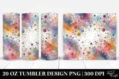 Colorful Gliterry Splash | 20 Oz Tumbler Product Image 1