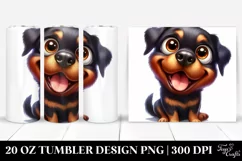 Funny Rottweiler with Popping Eyes | 20 Oz Tumbler Product Image 1