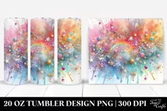 Colorful Gliterry Splash | 20 Oz Tumbler Product Image 1