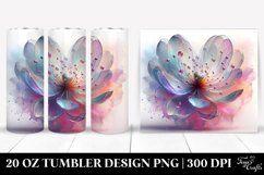 sVibrant Anemone Tumbler Design | 20 oz Tumbler Product Image 1