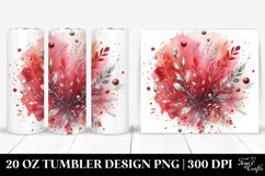 Colorful Redish Watercolor | 20 oz Tumbler Product Image 1