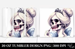Simple Vampire Skull Tumbler Design | 20 oz Tumbler Product Image 1
