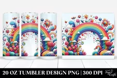 Whimsical Colorful Rainbow | 20 oz Tumbler Product Image 1