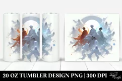Digital Painting GHOST White | 20 oz Tumbler Product Image 1