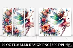 Fairy Dancing Floral Wreath Tumbler Product Image 1