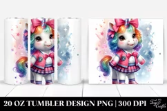Pastel Baby Unicorn with Collegiate Shag Dancer Outfit. 20 Product Image 1