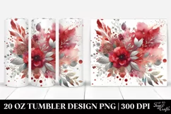 Colorful Redish Watercolor Splash | 20 Oz Tumbler Product Image 1