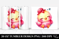Sleeping Baby Chicken with Sailor Tumbler Product Image 1