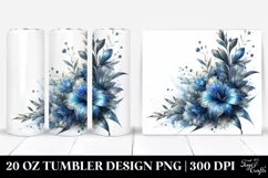 Detailed Shiny Lobelia Tumbler Product Image 1