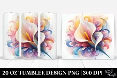 Shiny Calla Lily made of 20 Oz Tumbler Product Image 1