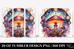 Vibrant Magical Mushroom Tarot Clipart Product Image 1