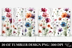 Bold Wild Flowers | 20 Oz Tumbler Product Image 1