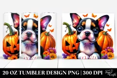 Colorful Boston Terrier Clipart PNG Product Image 1