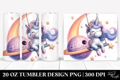 Pastel Unicorn Playing on a Swing | 20 Oz Tumbler Product Image 1