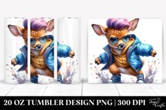 Cute Deer Drawing Tumbler Product Image 1