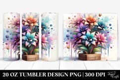 Abstract Pastel Wooden Small Stained Lobelia, Transparent Product Image 1