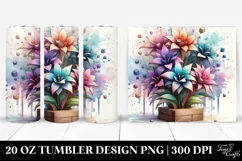 Abstract Pastel Wooden Small Stained Lobelia, Transparent Product Image 1