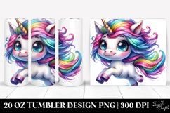 Cute Unicorn Drawing Tumbler Product Image 1