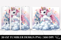 Cute Baby Unicorn Bouncing | 20 Oz Tumbler Product Image 1