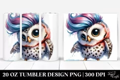 Cute Baby Owl Model | 20 oz Tumbler Product Image 1