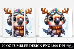Enthusiastic Parrot in Party Hat, Transparent PNG Product Image 1
