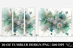 Colorful Greenish Silver Foil | 20 Oz Tumbler Product Image 1