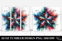 Colorful Abstract Star | 20 oz Tumbler Product Image 1