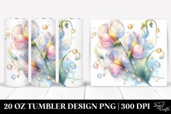 Detailed Pastel Shiny Sweet Pea | 20 oz Tumbler Product Image 1