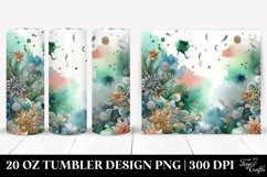 Colorful Greenish Watercolor Splash | 20 oz Tumbler Product Image 1