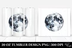 Simple Moon Watercolor Image | 20 oz Tumbler Product Image 1
