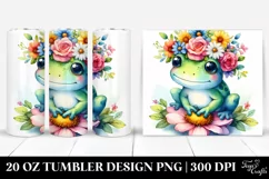 Cartoon Style Frog | 20 oz Tumbler Product Image 1