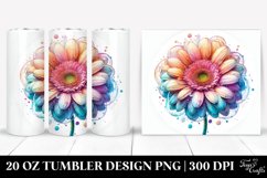 Detailed Vibrant Pastel Gerbera | 20 oz Tumbler Product Image 1