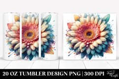 Detailed Vibrant Pastel Gerbera | 20 oz Tumbler Product Image 1